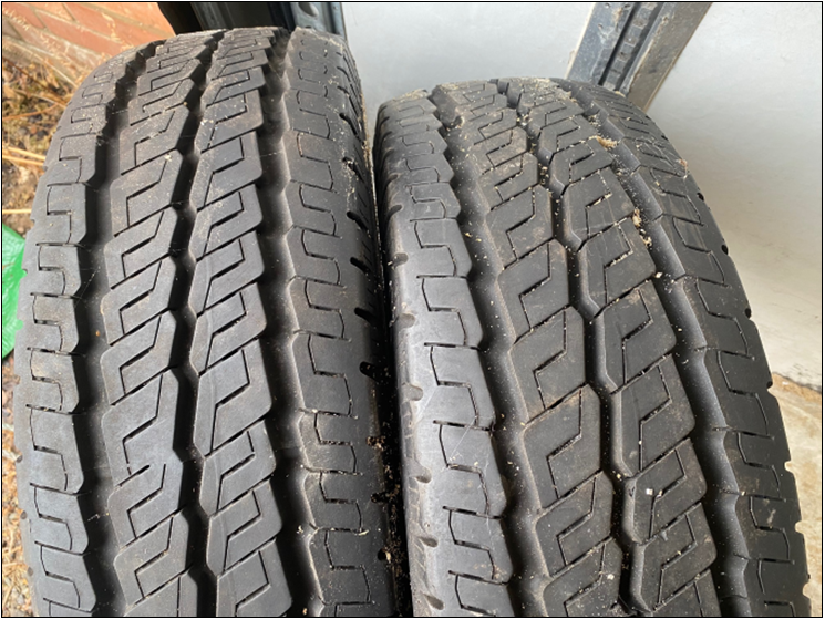 2 x Continental motorhome tyres